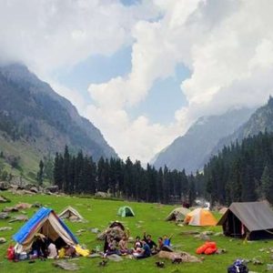 Camping in Kashmir golden wheels 1