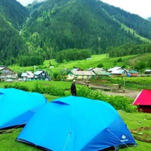 Camping in Kashmir golden wheels