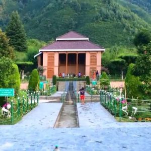 Chashme Shahi Garden golden wheels