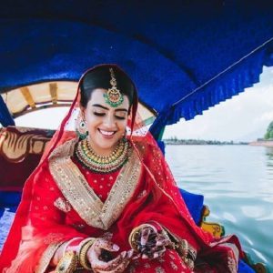 Dress in Kashmir golden wheels