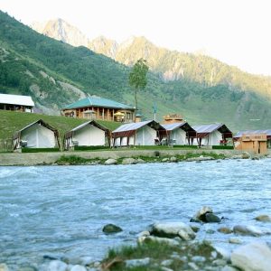 Glamping in Kashmir golden wheels