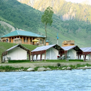 Glamping in Kashmir golden wheels