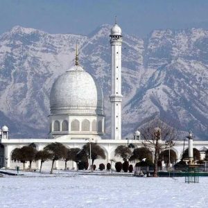 Hazratbal shrine golden wheels