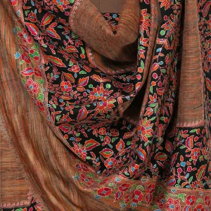 Shawls of Kashmir golden wheels